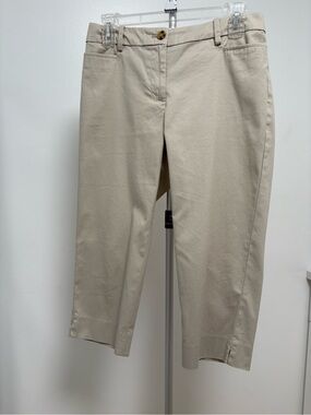 Talbots PETITE Khaki Straight-Leg Chino Pants